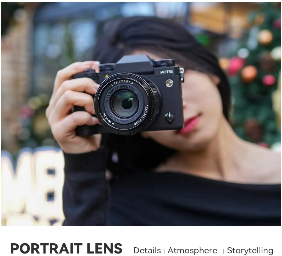 لنز دوربین TTArtisan AF 56mm F1.8 APS-C برای مانت فوجی XF مدل های XS10 X-A5 X-A7 X-M1 X-M2 X-E4 X-T1 X-T10 X-T2 X-T20 X-T3 X-T4 X-T100 و بیشتر