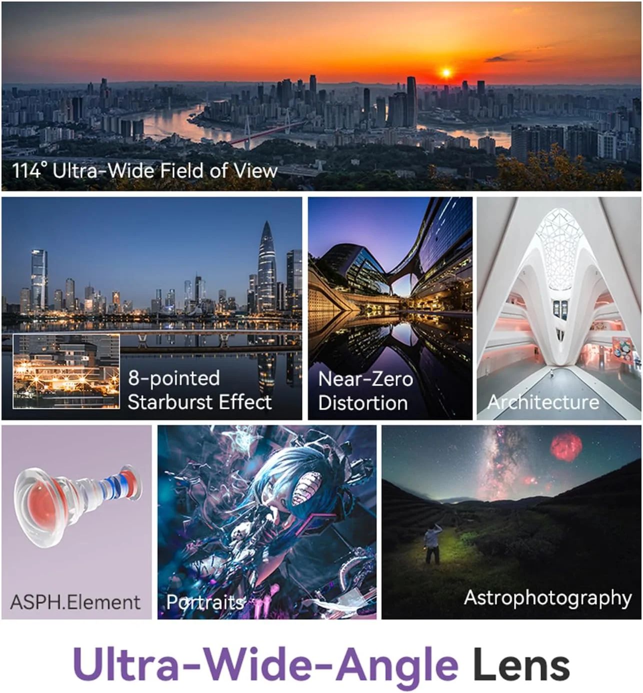 لنز TTARTISAN 14mm f2.8 برای مانت E، لنز اولترا واید 14mm f/2.8 ASPH برای فول فریم MF Prime لنز A7II A7III A7IV A7RII A7RIII A7RIV A7RV A7S A7SII A7SIII A7C A9 A9II A1 A6100 A6400 A6700