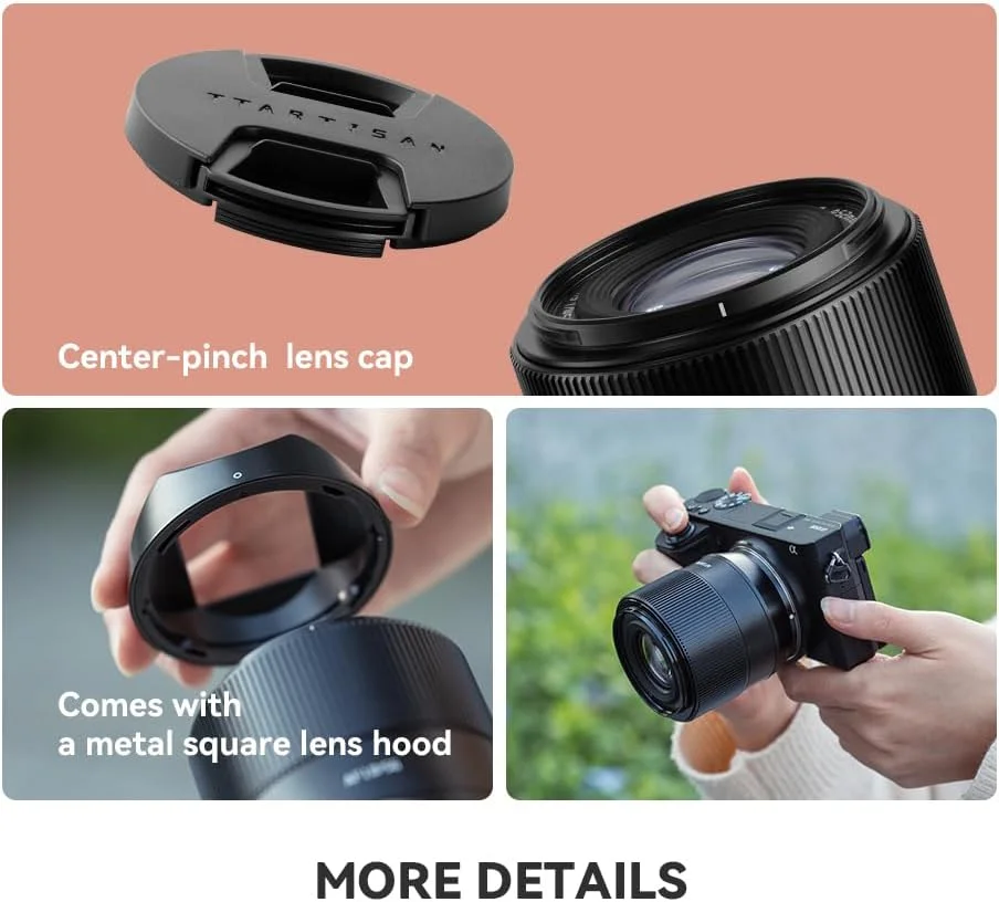 لنز پرایم 56 میلیمتری TTArtisan با فوکوس خودکار و دهانه E با دیافراگم F1.8 برای دوربینهای دیجیتال بدون آینه APS-C سازگار با A5000 A5100 A6000 A6400 NEX-3N NEX-3R NEX-6 ZVE-10 (دهانه E) لنز پرایم 56 میلیمتری TTArtisan با فوکوس خودکار و دهانه E با دیافراگم F1.8 برای دوربینهای دیجیتال بدون آینه APS-C سازگار با A5000 A5100 A6000 A6400 NEX-3N NEX-3R NEX-6 ZVE-10 (دهانه E)