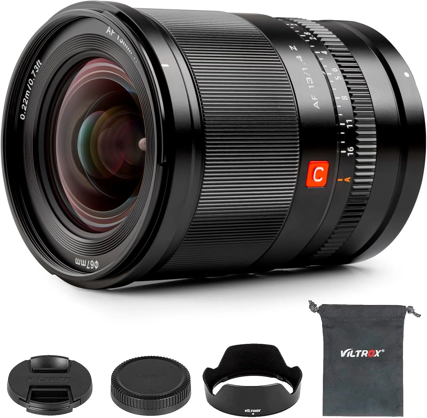 لنز ۱۳ میلی‌متری VILTROX با دیافراگم f/۱.۴ و مانت Z، لنز پرایم با زاویه دید فوق‌العاده باز و فوکوس خودکار APS-C برای دوربین‌های نیکون با مانت Z مدل‌های Z5 Z50 Z6 Z6Ⅱ Z7 Z7Ⅱ ZFC Z30 Z9