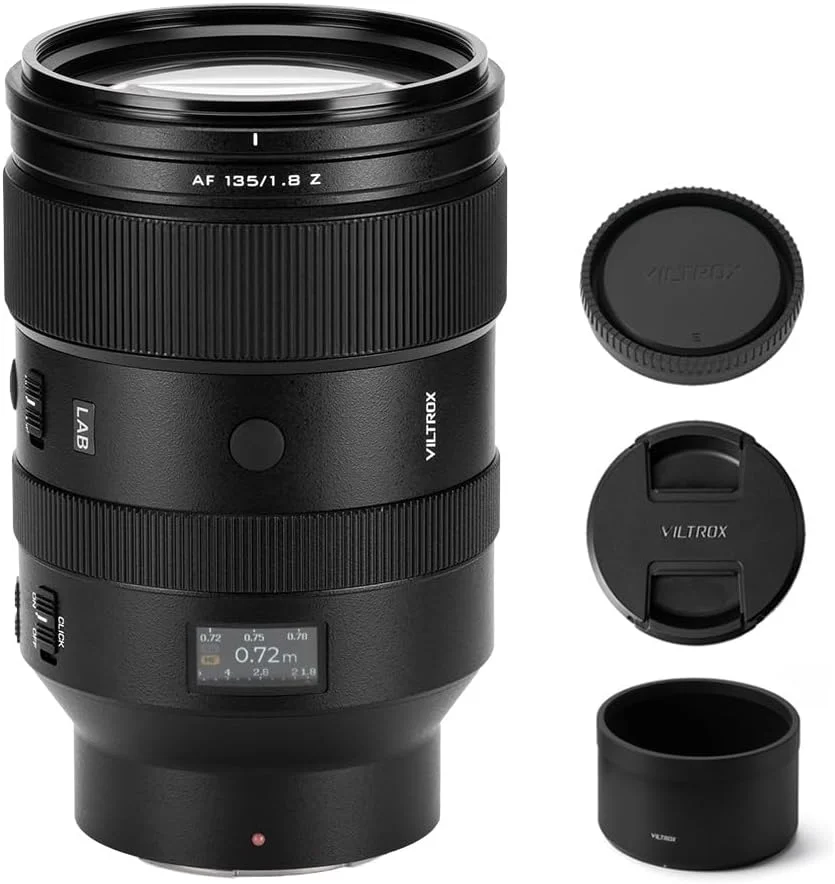 لنز فول فریم ویلتراکس AF 135mm F1.8 LAB برای نیکون Z-Mount، لنز پرایم تله فوتو سازگار با دوربین های نیکون Z Mount مدل های Zfc Z50 Z5 Z6 Z7 Z8 Z9 Z7 Z50II Z6II Z30 ZF