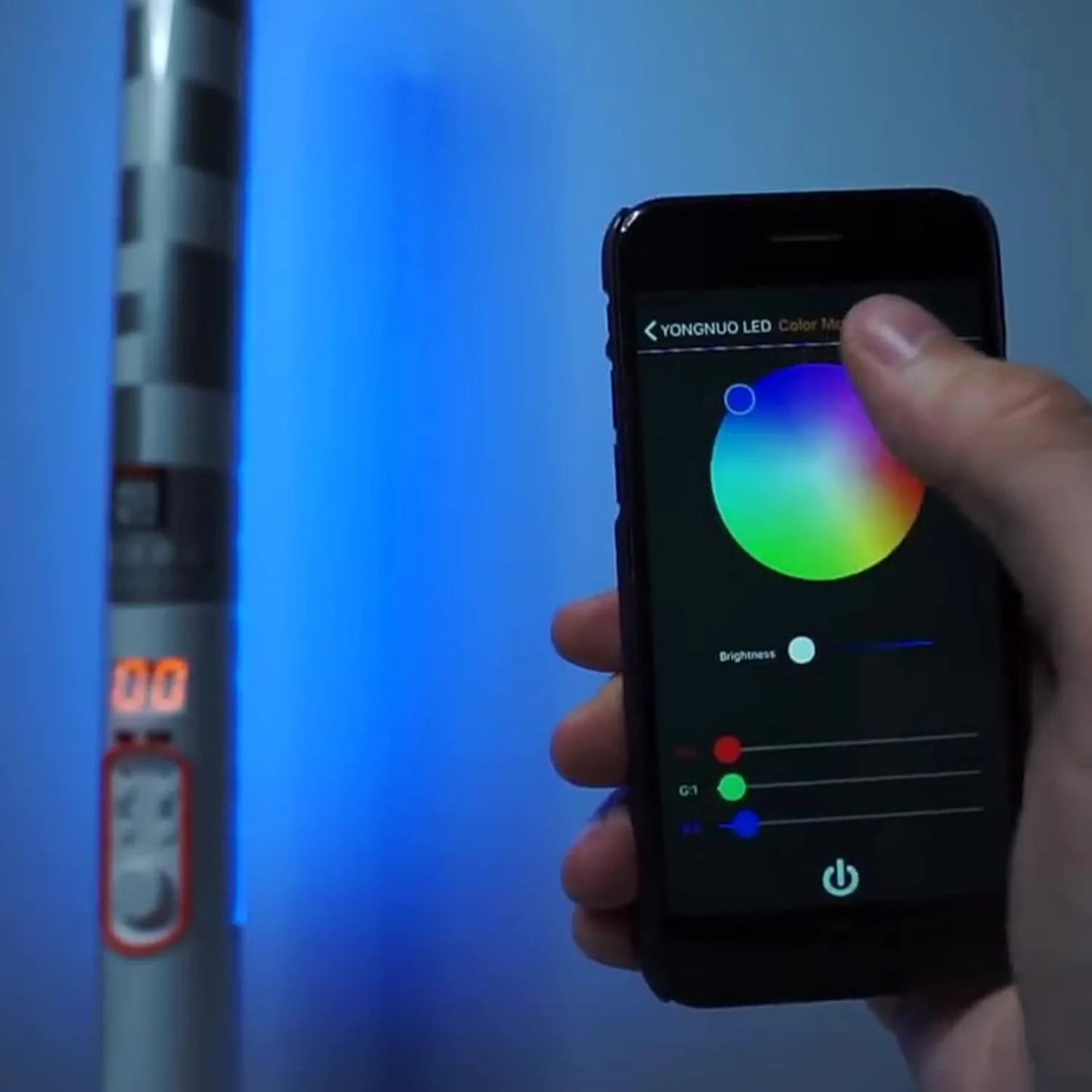 نور ویدئویی LED یانگنو YN360 II YN360II مدل Ice Light با دمای رنگی دوگانه 3200K-5600K RGB تمام رنگی CRI≥95 + اپلیکیشن + کنترل از راه دور + باتری داخلی