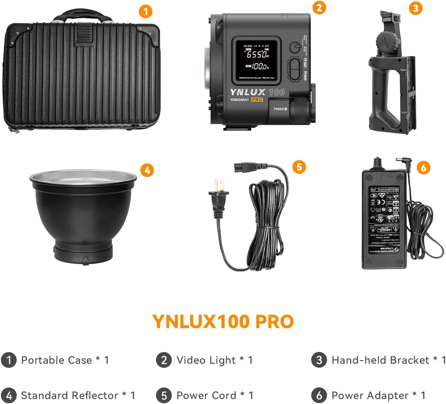 نور ثابت دستی Yongnuo YNLUX100 Pro، چراغ ویدئویی LED COB 120 واتی با مانت Bowens، دو رنگ 2700-6500K CRI95+ با کنترل از راه دور بی سیم، مناسب برای عکاسی پرتره، عروسی، فضای باز، ویدیوهای یوتیوب نور ثابت دستی Yongnuo YNLUX100 Pro، چراغ ویدئویی LED COB 120 واتی با مانت Bowens، دو رنگ 2700-6500K CRI95+ با کنترل از راه دور بی سیم، مناسب برای عکاسی پرتره، عروسی، فضای باز، ویدیوهای یوتیوب