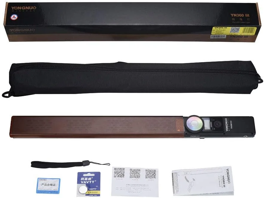 نور ویدئویی LED یانگنو Yn360 III - با دمای رنگ قابل تنظیم 3200K-5600K نور ویدئویی LED یانگنو Yn360 III - با دمای رنگ قابل تنظیم 3200K-5600K
