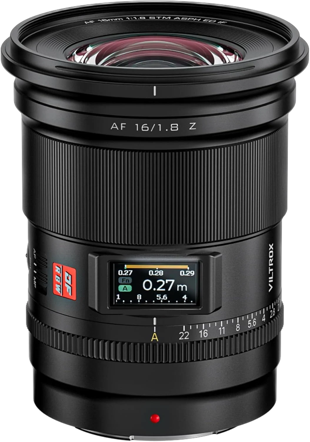 لنز فول فریم 16mm F1.8 Z ویلتراکس با مانت Nikon Z، لنز زاویه باز 16mm F/1.8 Z با صفحه نمایش LCD داخلی برای Nikon Z Mount Z7 Z7ii Z8 Z8ii Z9 Zf Z30 Z50 Zfc