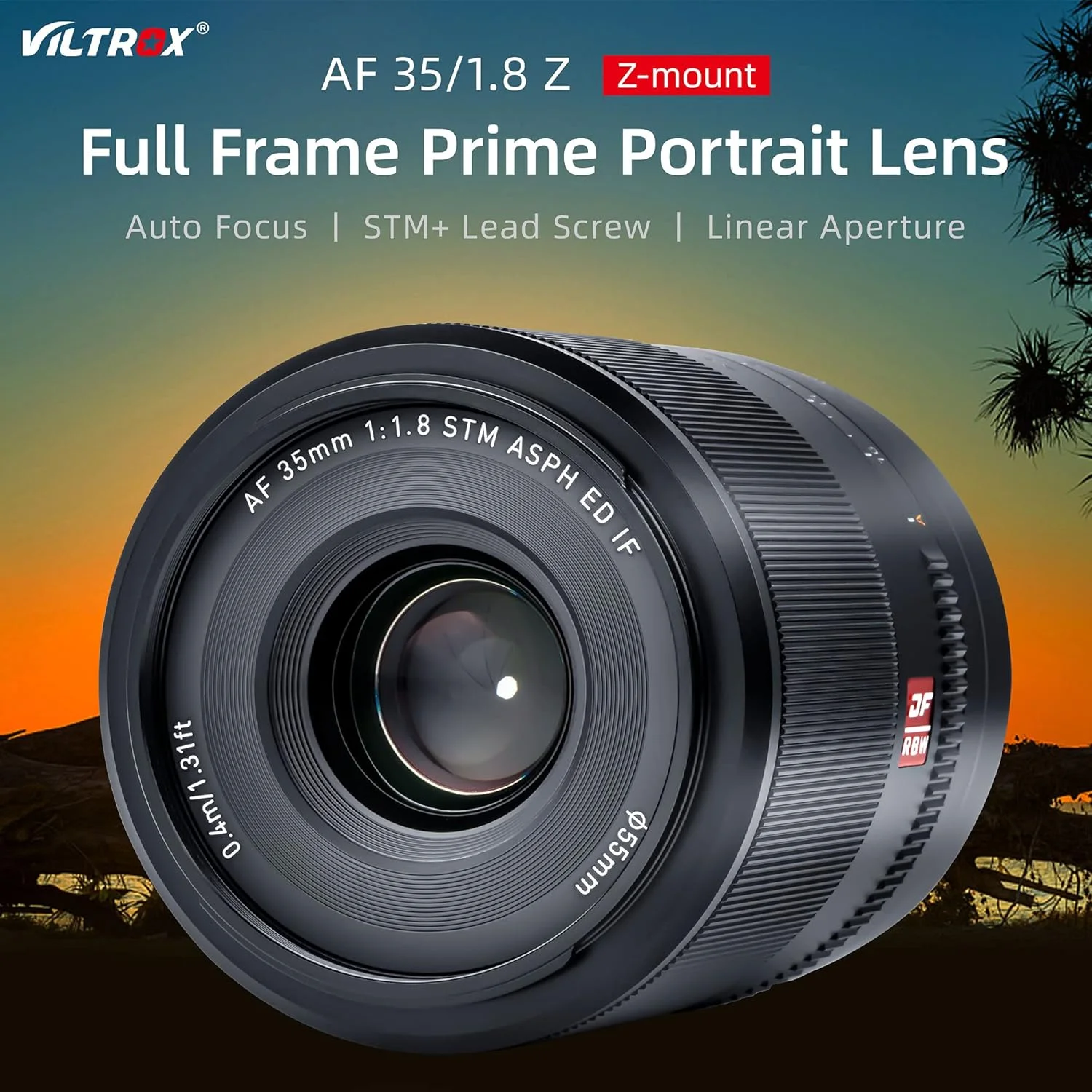لنز اصلی 35mm F1.8 VILTROX با مانت Z برای نیکون Z5 Z50 Z6 Z6II Z7 Z7II ZFC (فول فریم، فوکوس خودکار)، مشکی لنز اصلی 35mm F1.8 VILTROX با مانت Z برای نیکون Z5 Z50 Z6 Z6II Z7 Z7II ZFC (فول فریم، فوکوس خودکار)، مشکی
