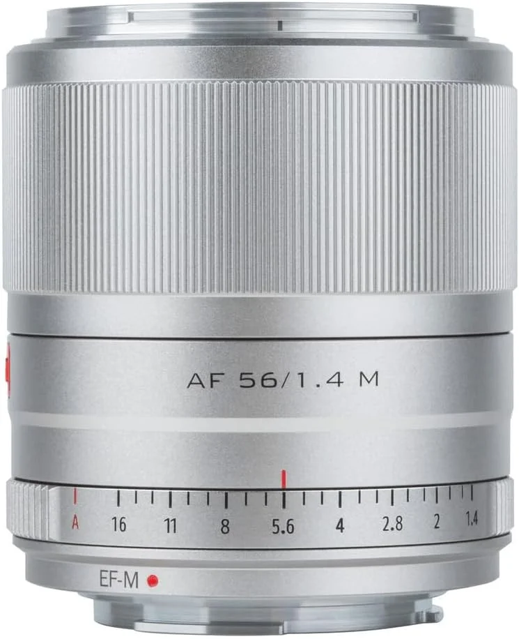 لنز پرایم 56mm F1.4 Stm با فوکوس خودکار Viltrox، مناسب برای عکاسی پرتره و سازگار با دوربین‌های Canon Eos M-Mount مدل‌های M10 M100 M200 M3 M5 M50 M6 M6Ⅱ