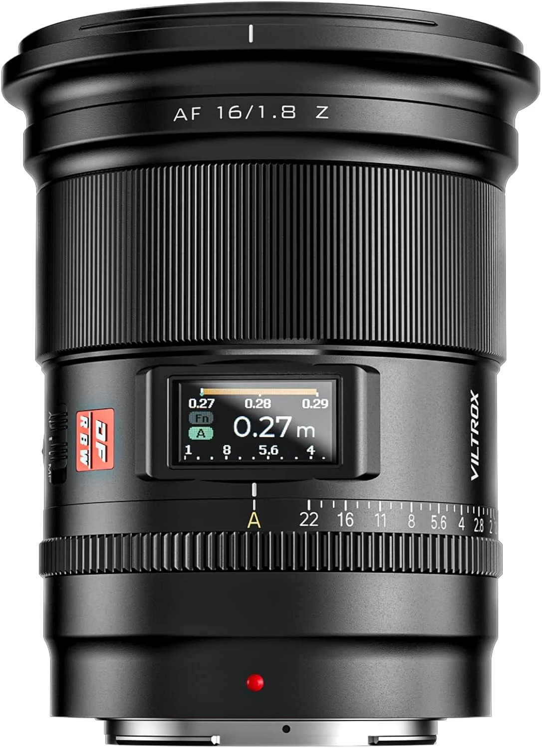 لنز فول فریم 16mm f/1.8 VILTROX AF برای نیکون Z، لنز اتوفوکوس با صفحه نمایش LCD داخلی سازگار با دوربین های نیکون Z مانت Zfc Z50 Z5 Z6 Z7 Z8 Z9 Z7 Mark II