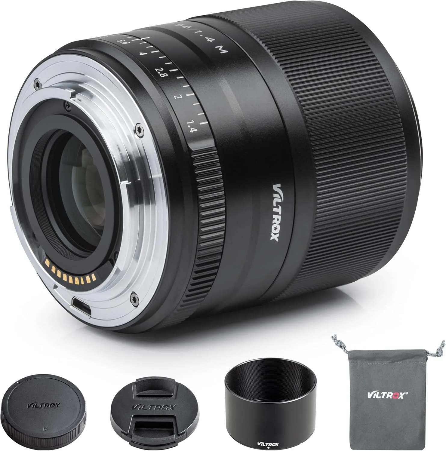 لنز فوکوس خودکار VILTROX 56mm F1.4 با دیافراگم بزرگ برای مانت EF-M، لنز پرایم پرتره APC-S سازگار با دوربین های Canon EOS EF-M Mount مدل های M10 M100 M200 M3 M5 M50 M50II M6 M6II