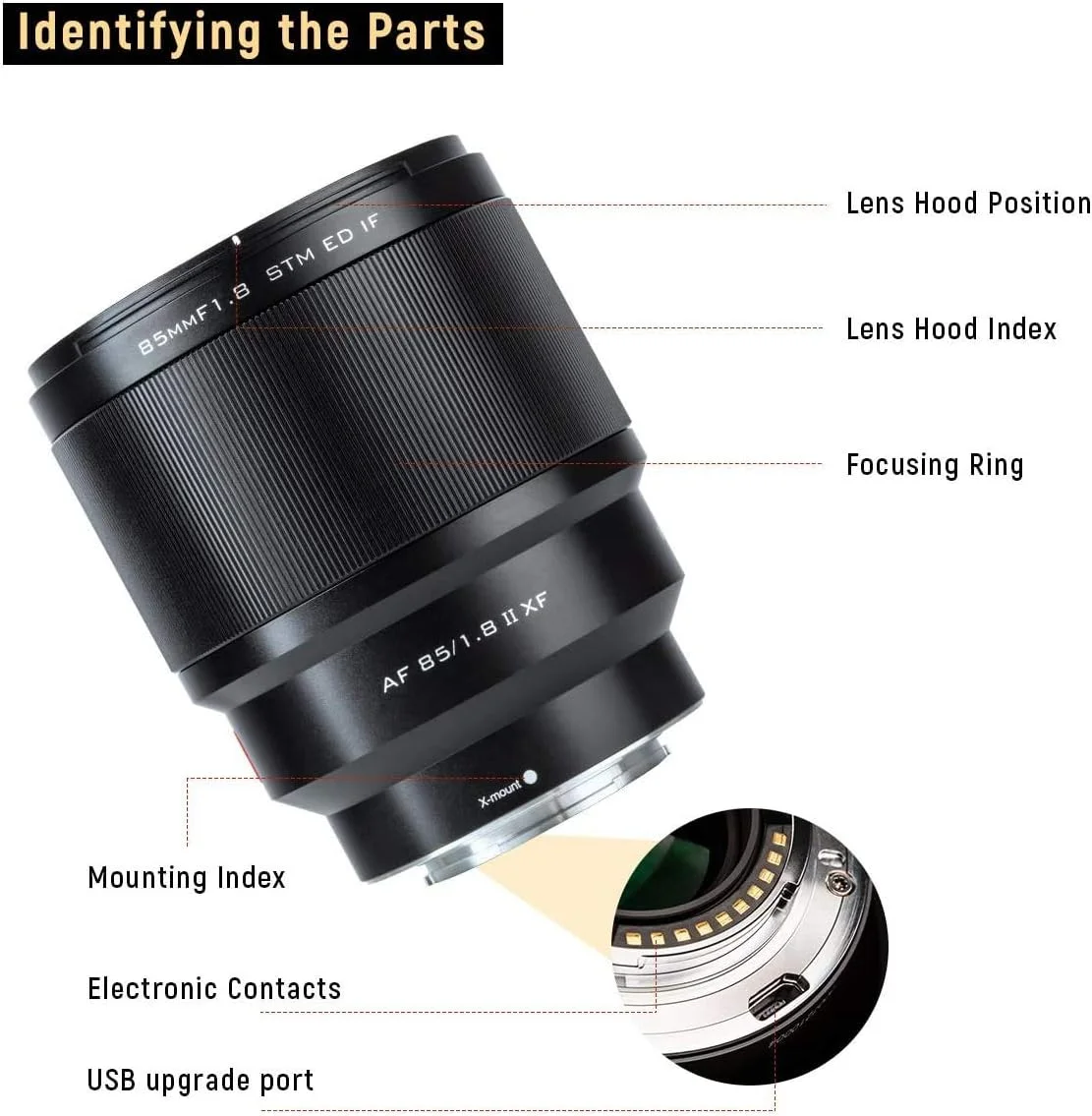 لنز پرایم 85mm F1.8 با دیافراگم باز VILTROX با فوکوس خودکار و فریم کامل برای دوربین های بدون آینه فوجی X-Mount مدل های X-T3 X-T2 X-T30 X-T20 X-T10 X-T100 X-PRO2 X-E3 X-A20 X-A5 لنز پرایم 85mm F1.8 با دیافراگم باز VILTROX با فوکوس خودکار و فریم کامل برای دوربین های بدون آینه فوجی X-Mount مدل های X-T3 X-T2 X-T30 X-T20 X-T10 X-T100 X-PRO2 X-E3 X-A20 X-A5