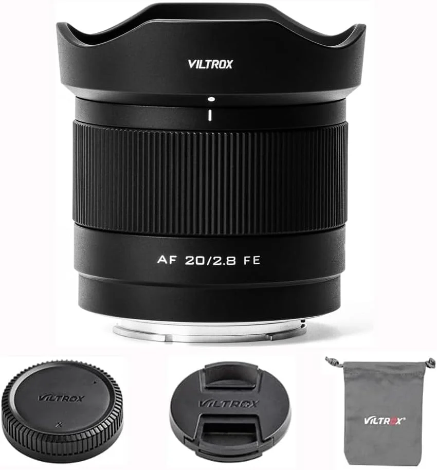 لنز دوربین 20mm f2.8 FE ویلتراکس، لنز فول فریم AF با زاویه دید عریض برای دوربین های سونی E مانت مدل A7Ⅲ A7Ⅳ A7CⅡ A7R A7RⅡ A7SⅢ A6700 A6600 ZV-E1