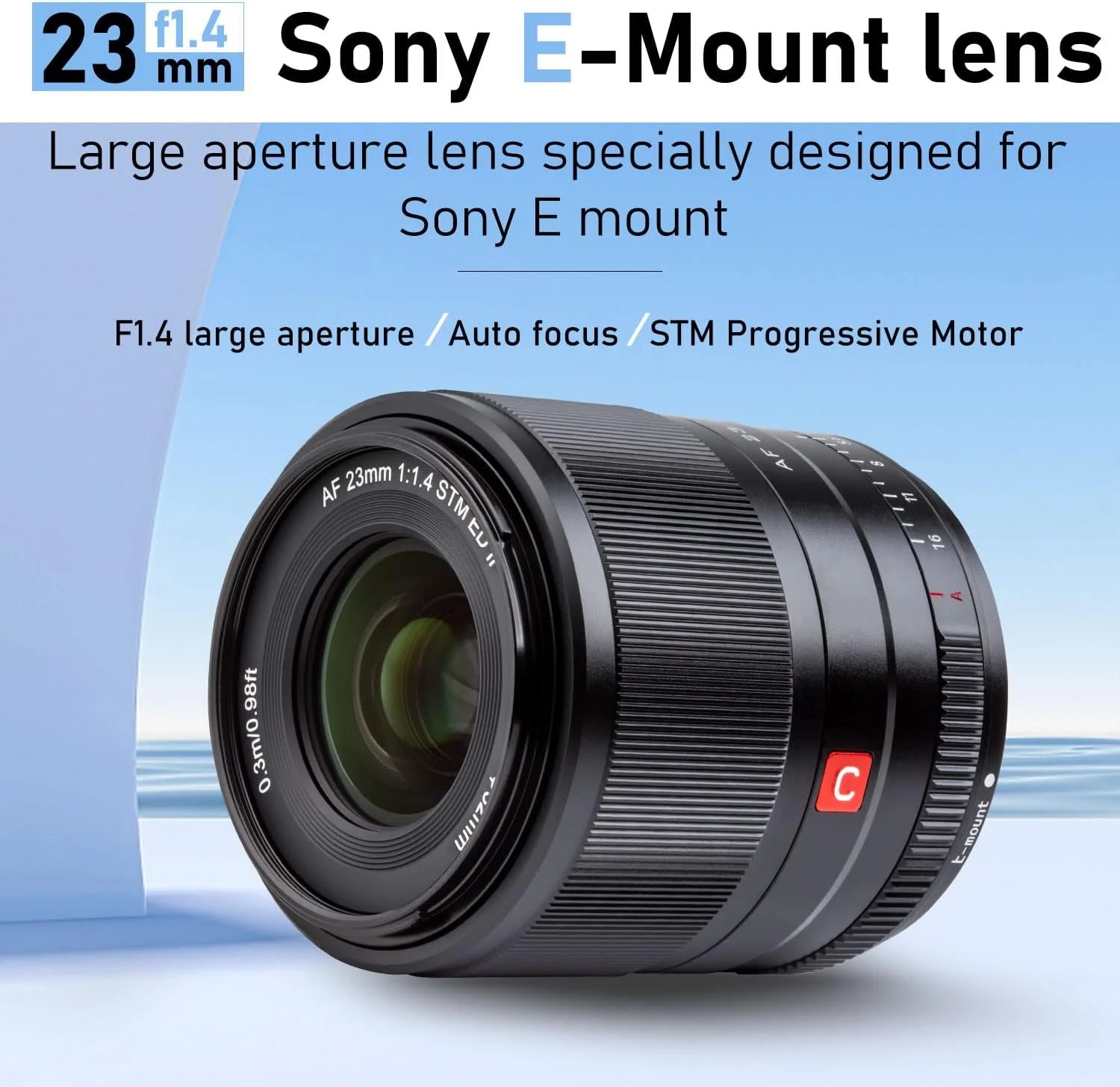 لنز پرایم 23mm F1.4 VILTROX با دهانه بزرگ APS-C و فوکوس خودکار برای دوربین های سونی E مانت A5100 A6100 A6400 A6500 A6600 A7R A7RIV A7RIII A7III A7RII A7S A9II لنز پرایم 23mm F1.4 VILTROX با دهانه بزرگ APS-C و فوکوس خودکار برای دوربین های سونی E مانت A5100 A6100 A6400 A6500 A6600 A7R A7RIV A7RIII A7III A7RII A7S A9II