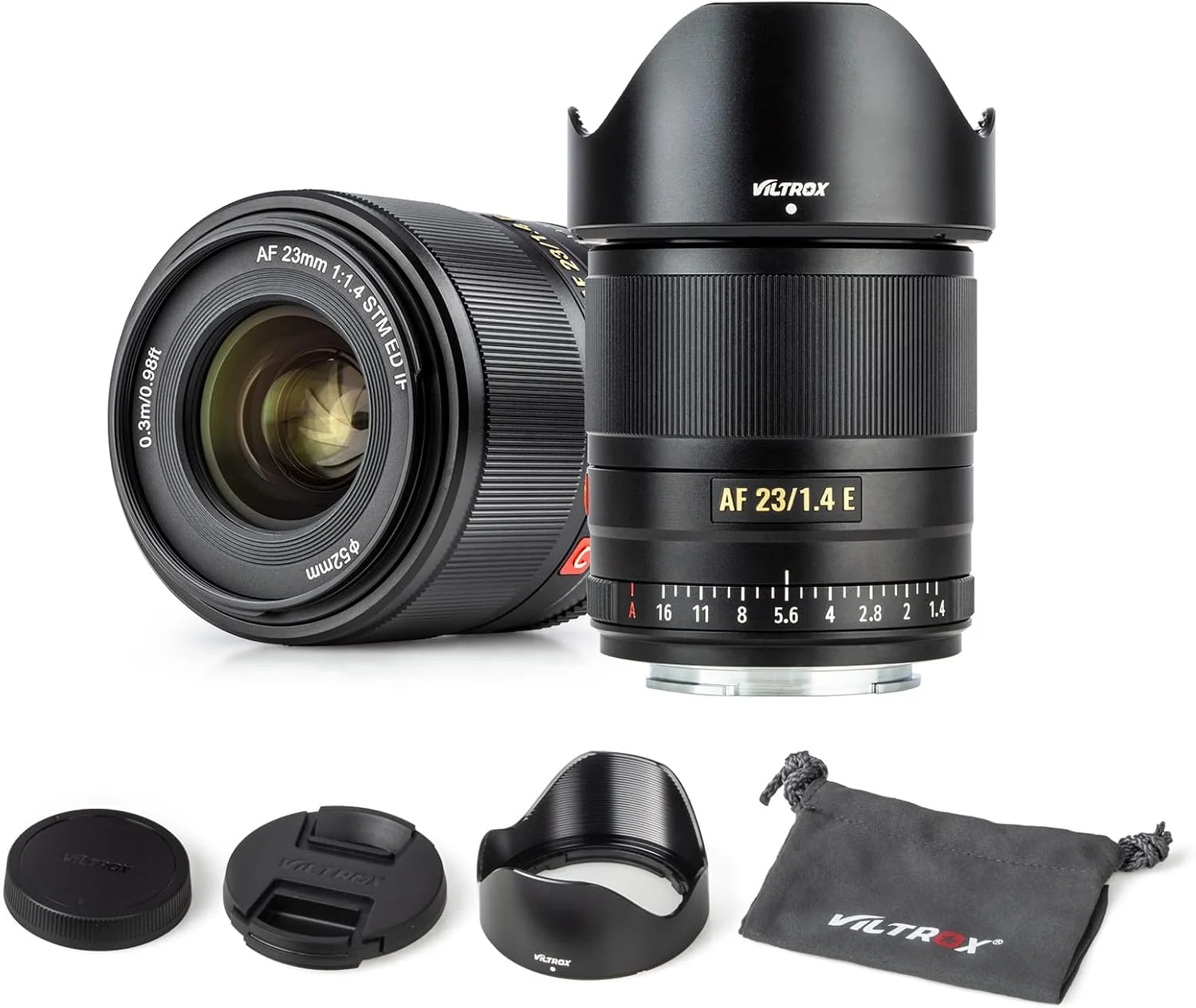 لنز پرایم 23mm f/1.4 با فوکوس خودکار APS-C ویلتراکس برای دوربین های بدون آینه سونی، لنز با دیافراگم باز مناسب برای دوربین های سونی E-Mount مدل A6500 A6300 A6000 A7RⅣ A7RⅢ A7Ⅲ A7RⅡ A7Ⅱ A7S A7R
