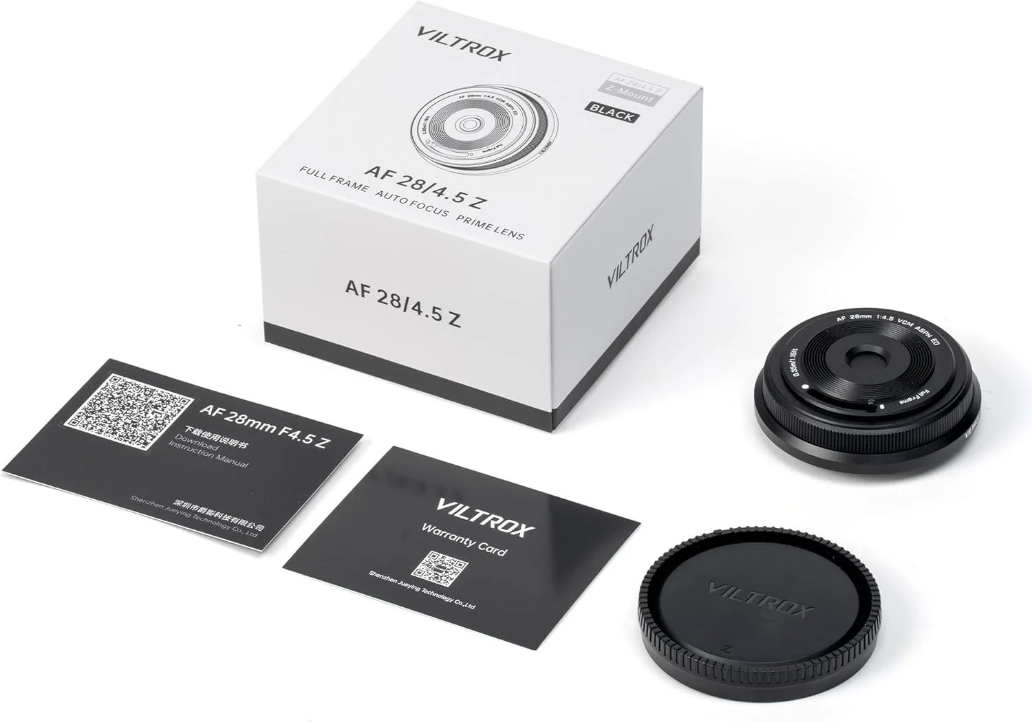 لنز پنکیکی 28mm f4.5 ویلتراکس Z، لنز مانت Z با فوکوس خودکار 28mm f4.5 برای نیکون، دیافراگم ثابت F4.5 مانت Z برای نیکون