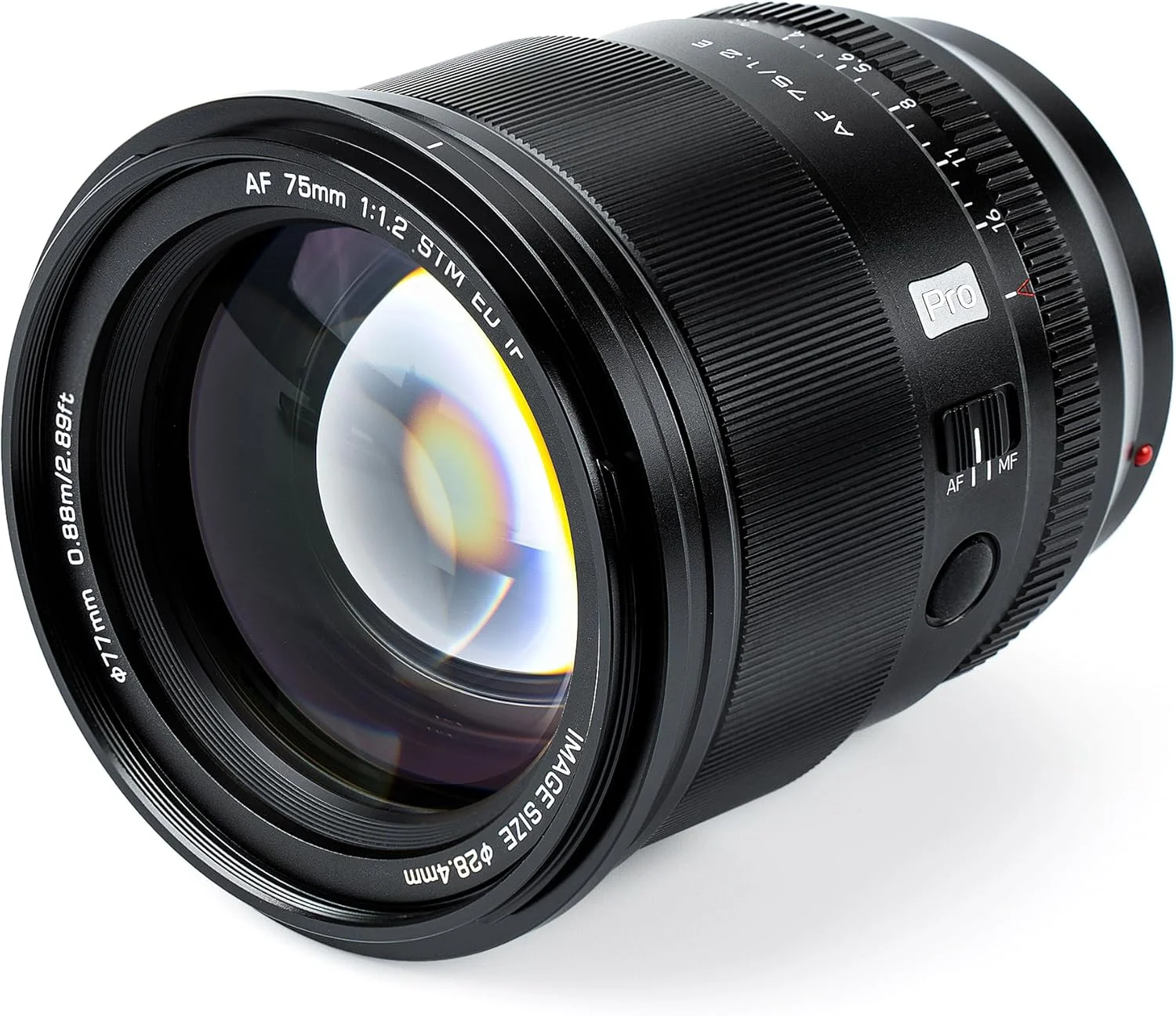 لنز ۷۵mm f/1.2 E ویلتراکس پرو برای مانت Sony E، لنز پرایم ۷۵ میلی‌متری با فوکوس خودکار برای دوربین‌های بدون آینه Sony E مانت a7 a6700 a6500