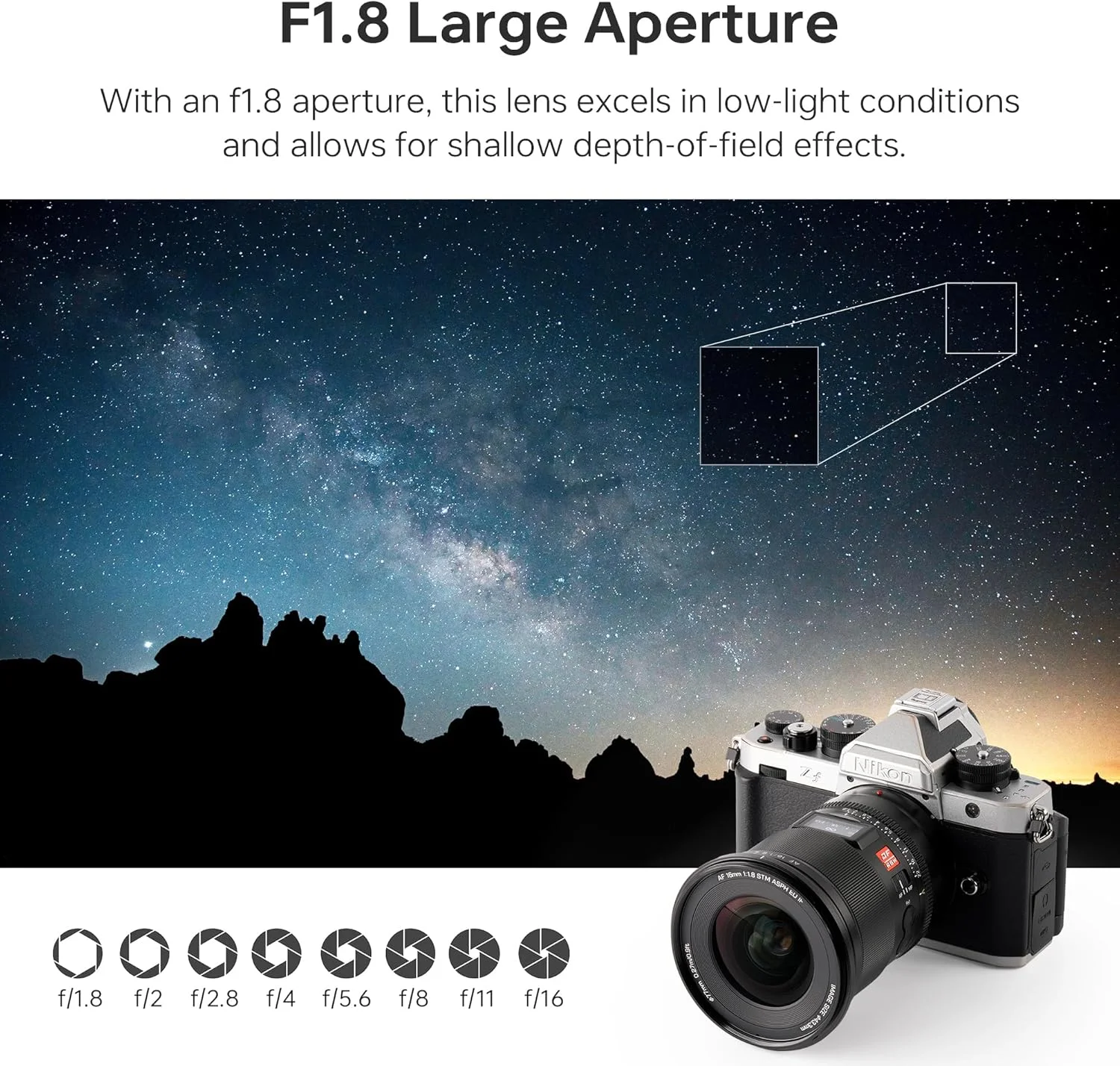 لنز 16mm f/1.8 Z ویلتراکس برای نیکون Z-Mount، فول فریم، زاویه باز، فوکوس خودکار DF، دارای صفحه نمایش LCD و کلید AF/MF، سازگار با نیکون Z Mount Z5 Z50 Z6 Z6II Z7 Z7II ZFC Z30 Z9 Z8 ZF لنز 16mm f/1.8 Z ویلتراکس برای نیکون Z-Mount، فول فریم، زاویه باز، فوکوس خودکار DF، دارای صفحه نمایش LCD و کلید AF/MF، سازگار با نیکون Z Mount Z5 Z50 Z6 Z6II Z7 Z7II ZFC Z30 Z9 Z8 ZF