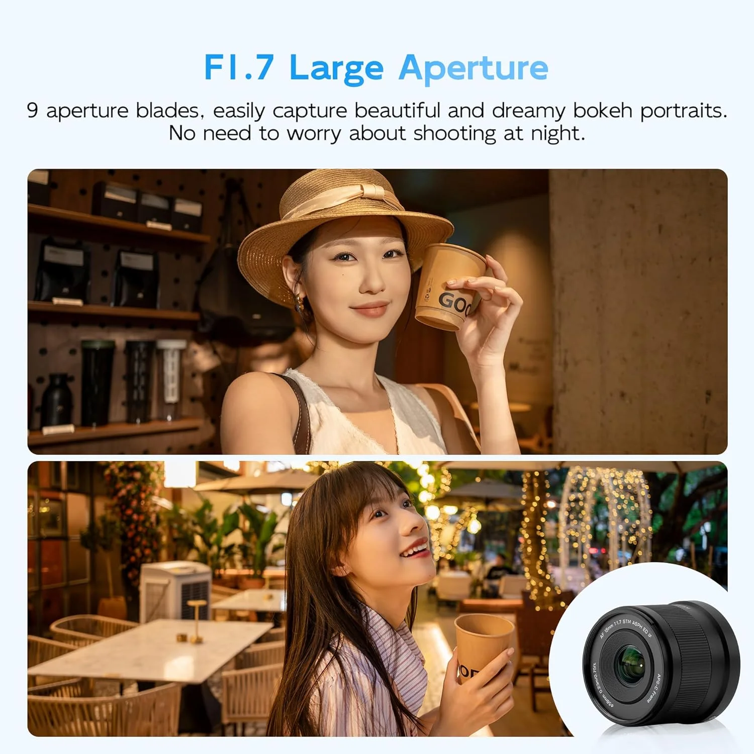 لنز ویلتراکس AF 15mm F1.7 E برای دوربین سونی، لنز 15mm f/1.7 E-Mount برای سونی E، لنز پرایم APS-C برای دوربین های سونی a6400 a6500 a6600 ZV-E10 FX30 A6700 ZC-E10II a7Ⅲ a7RⅢ a7Ⅳ a7RⅣ