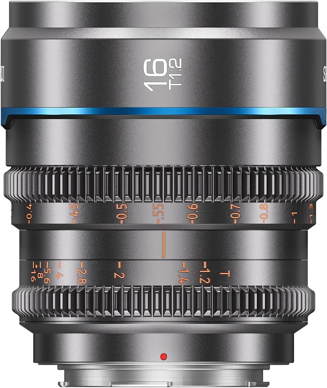 لنز سینمایی 16 میلی‌متری با فوکوس دستی SIRUI Night Walker، لنز پرایم واید انگل با دیافراگم بزرگ T1.2 و فریم S35 برای دوربین‌های با مانت RF، برای RED Komodo, R7, R10, C70, R50 (MS16R-G، مانت RF، خاکستری متالیک)