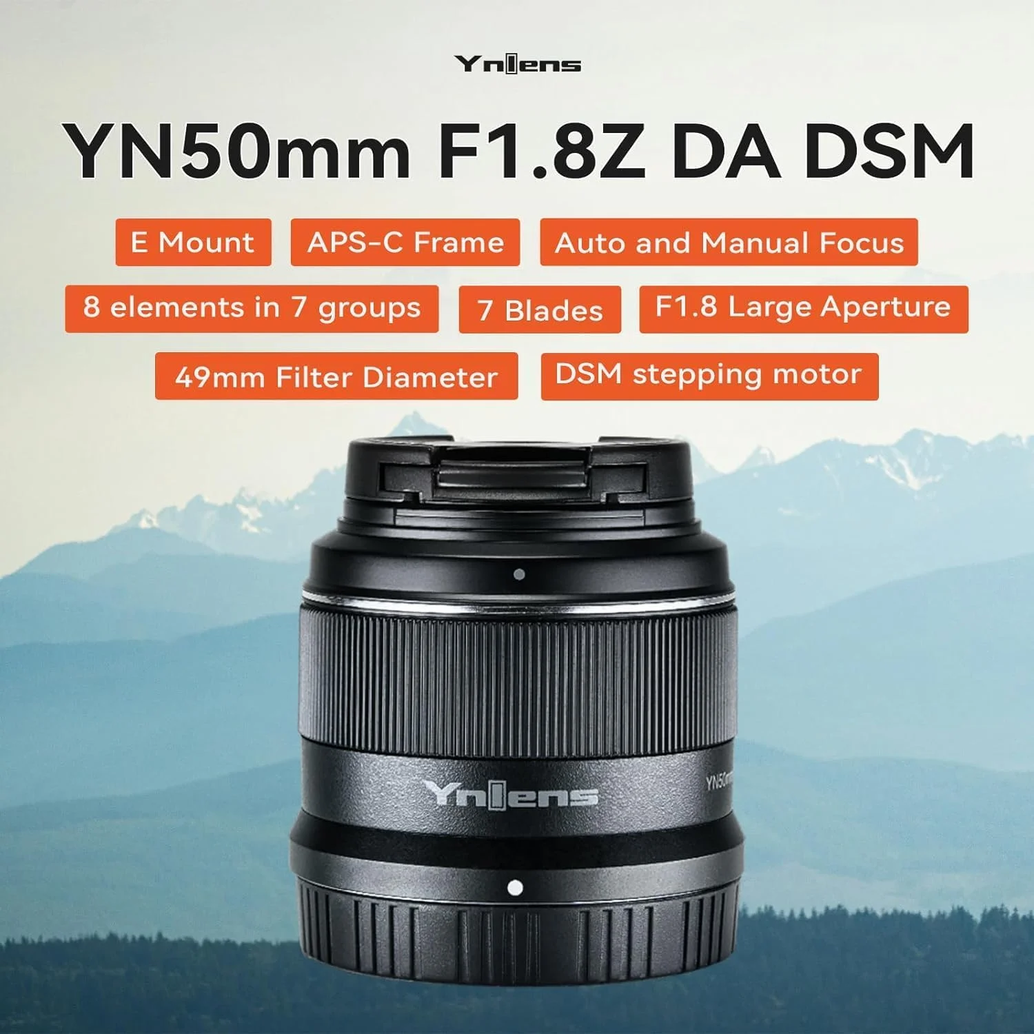 لنز یونگنو YN50mm F1.8Z DA DSM برای دوربین های بدون آینه نیکون با مانت Z و حسگر APS-C، لنز پرایم با فوکوس خودکار لنز یونگنو YN50mm F1.8Z DA DSM برای دوربین های بدون آینه نیکون با مانت Z و حسگر APS-C، لنز پرایم با فوکوس خودکار