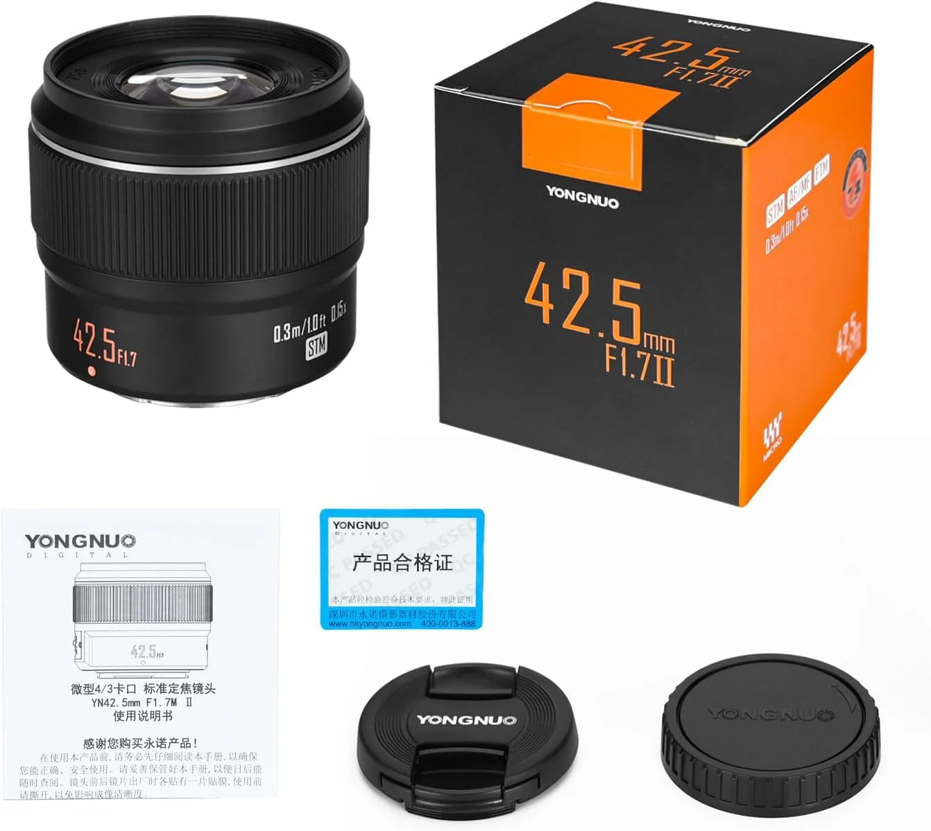 لنز 42.5 YN بدون آینه میکرو چهار سوم لنز 42.5 YN بدون آینه میکرو چهار سوم