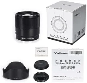 لنز واید انگل پرایم واید یونگنو YN16mm F1.8 DA DSM با فوکوس خودکار و دیافراگم بزرگ F1.8 برای دوربین های بدون آینه Sony E-Mount با سنسور APS-C لنز واید انگل پرایم واید یونگنو YN16mm F1.8 DA DSM با فوکوس خودکار و دیافراگم بزرگ F1.8 برای دوربین های بدون آینه Sony E-Mount با سنسور APS-C