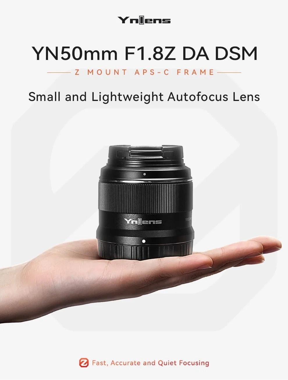 لنز یونگنو YN50mm F1.8Z DA DSM برای دوربین های بدون آینه نیکون با مانت Z و حسگر APS-C، لنز پرایم با فوکوس خودکار لنز یونگنو YN50mm F1.8Z DA DSM برای دوربین های بدون آینه نیکون با مانت Z و حسگر APS-C، لنز پرایم با فوکوس خودکار