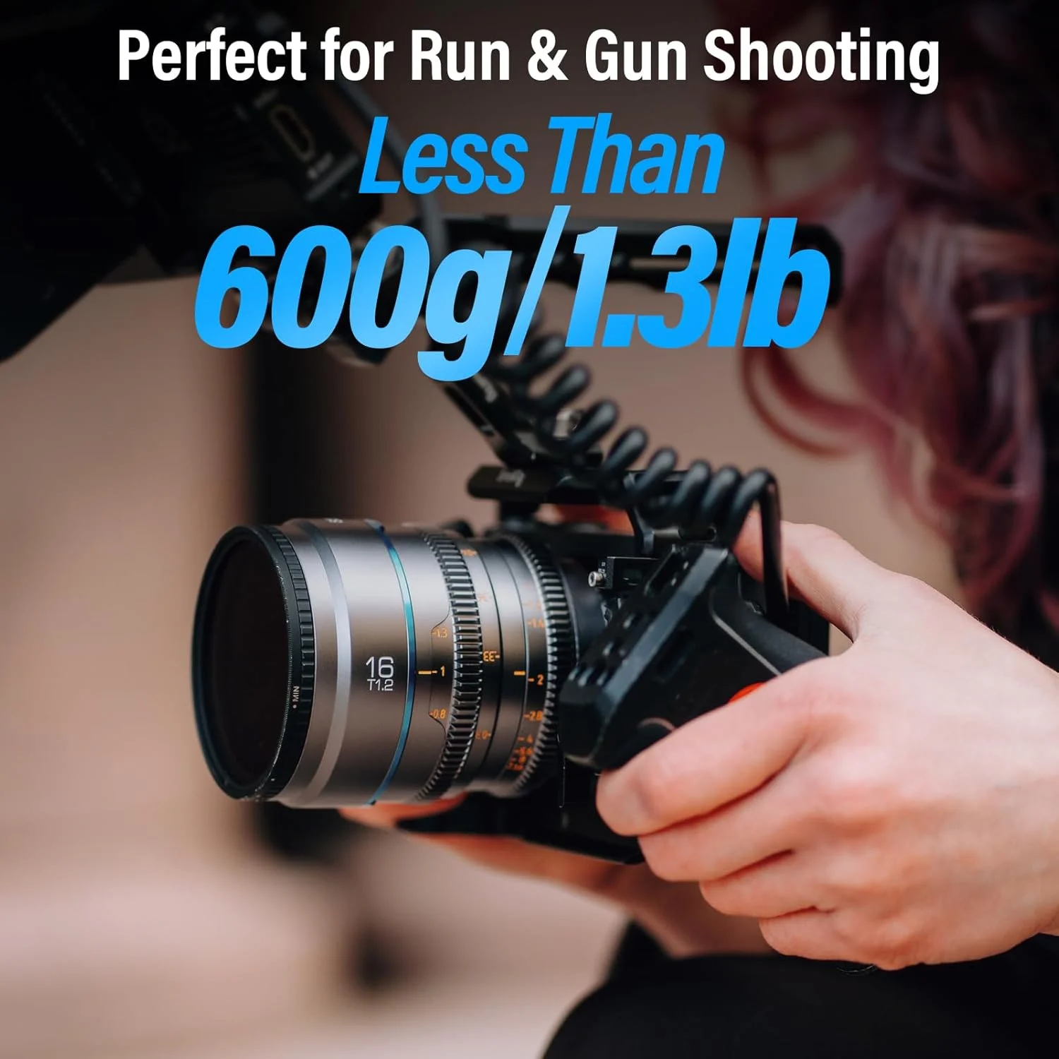 لنز سینمایی 16 میلیمتری با فوکوس دستی SIRUI Night Walker، لنز پرایم واید انگل با دیافراگم بزرگ T1.2 و فریم S35 برای دوربینهای با مانت RF، برای RED Komodo, R7, R10, C70, R50 (MS16R-G، مانت RF، خاکستری متالیک) لنز سینمایی 16 میلیمتری با فوکوس دستی SIRUI Night Walker، لنز پرایم واید انگل با دیافراگم بزرگ T1.2 و فریم S35 برای دوربینهای با مانت RF، برای RED Komodo, R7, R10, C70, R50 (MS16R-G، مانت RF، خاکستری متالیک)