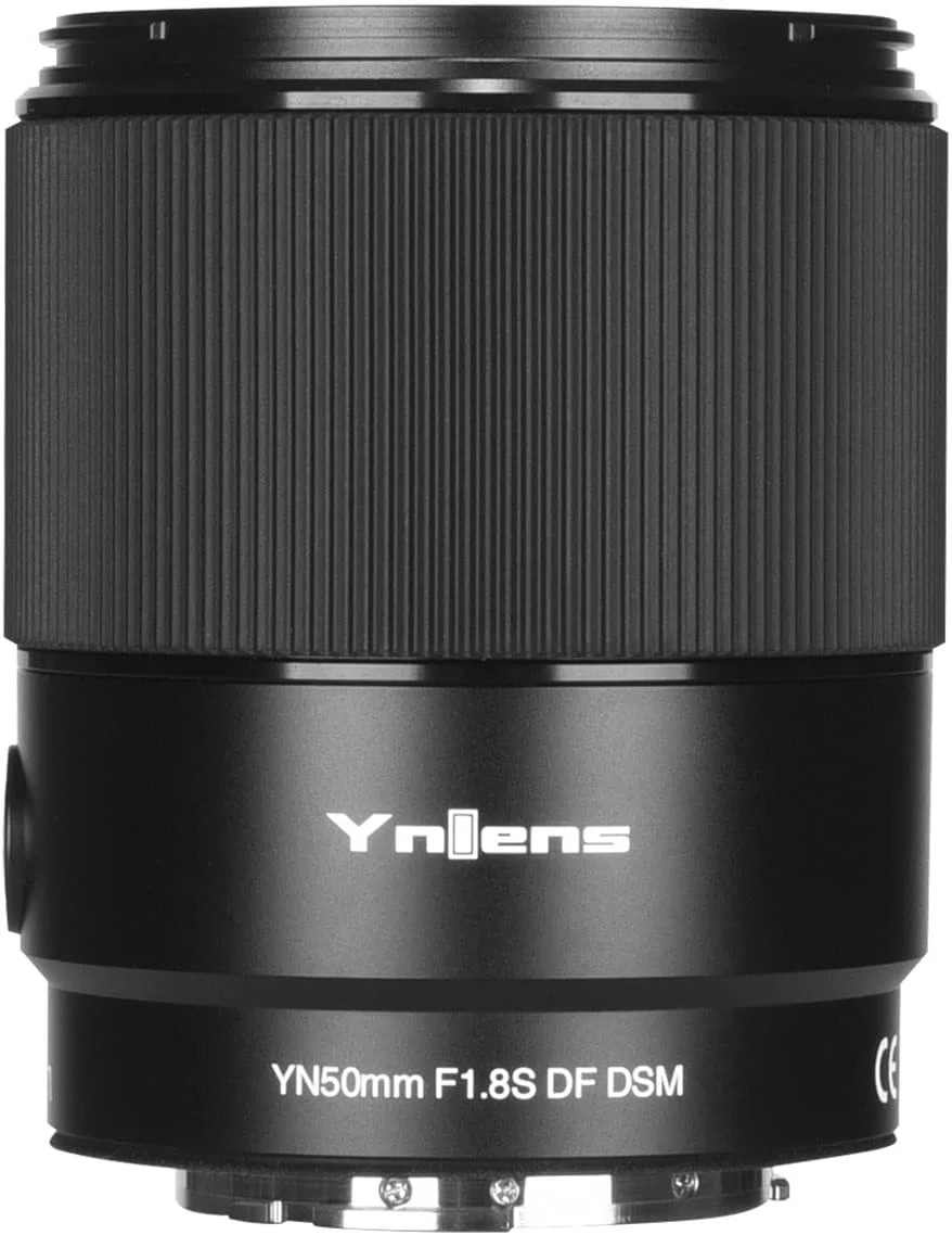 لنز یونگنو YN50MM F1.8S DF DSM برای سونی، لنز پرایم استاندارد فول فریم با فوکوس خودکار، سازگار با دوربین های مانت E سونی