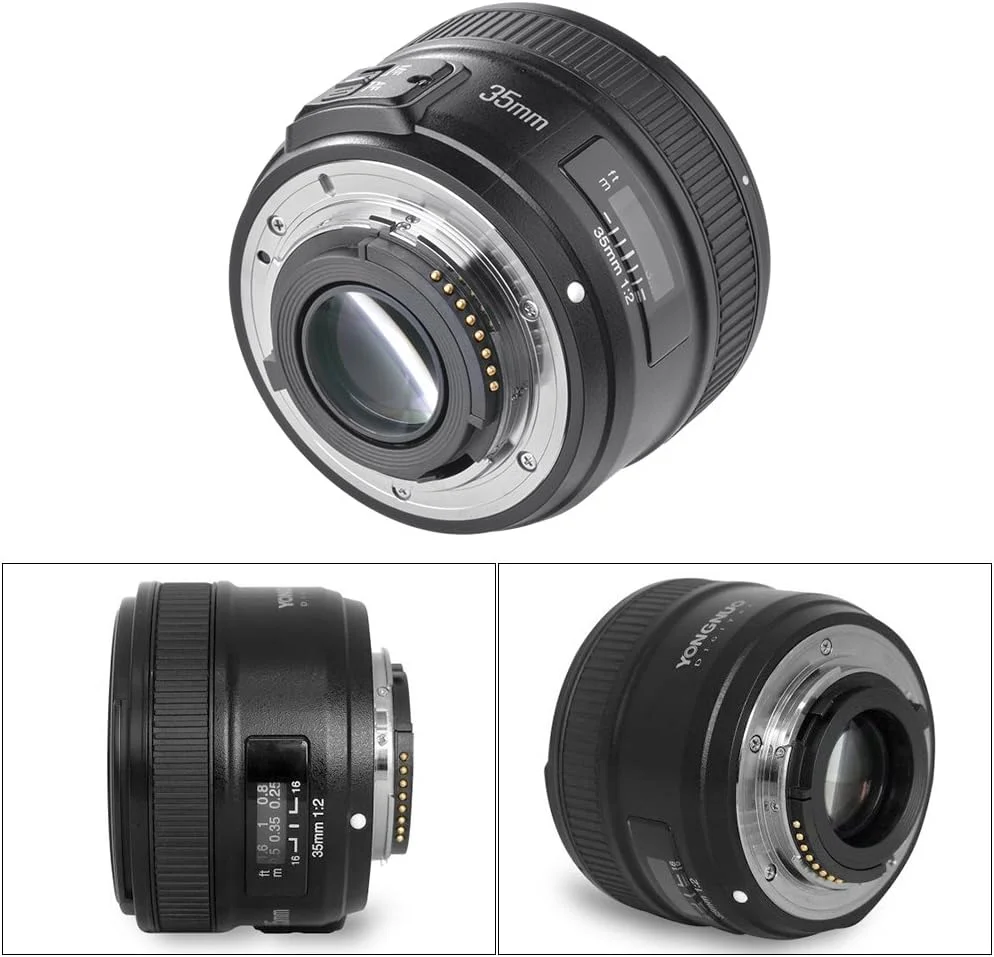 لنز یونگنو YN35mm F2N 1:2 AF/MF واید انگل ثابت/پرایم با فوکوس خودکار برای دوربین های DSLR نیکون LF758 لنز یونگنو YN35mm F2N 1:2 AF/MF واید انگل ثابت/پرایم با فوکوس خودکار برای دوربین های DSLR نیکون LF758