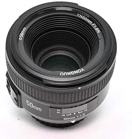 لنز استاندارد پرایم 50mm F1.8N AF/MF یونگنو برای نیکون D7100 D5500 D810a D800