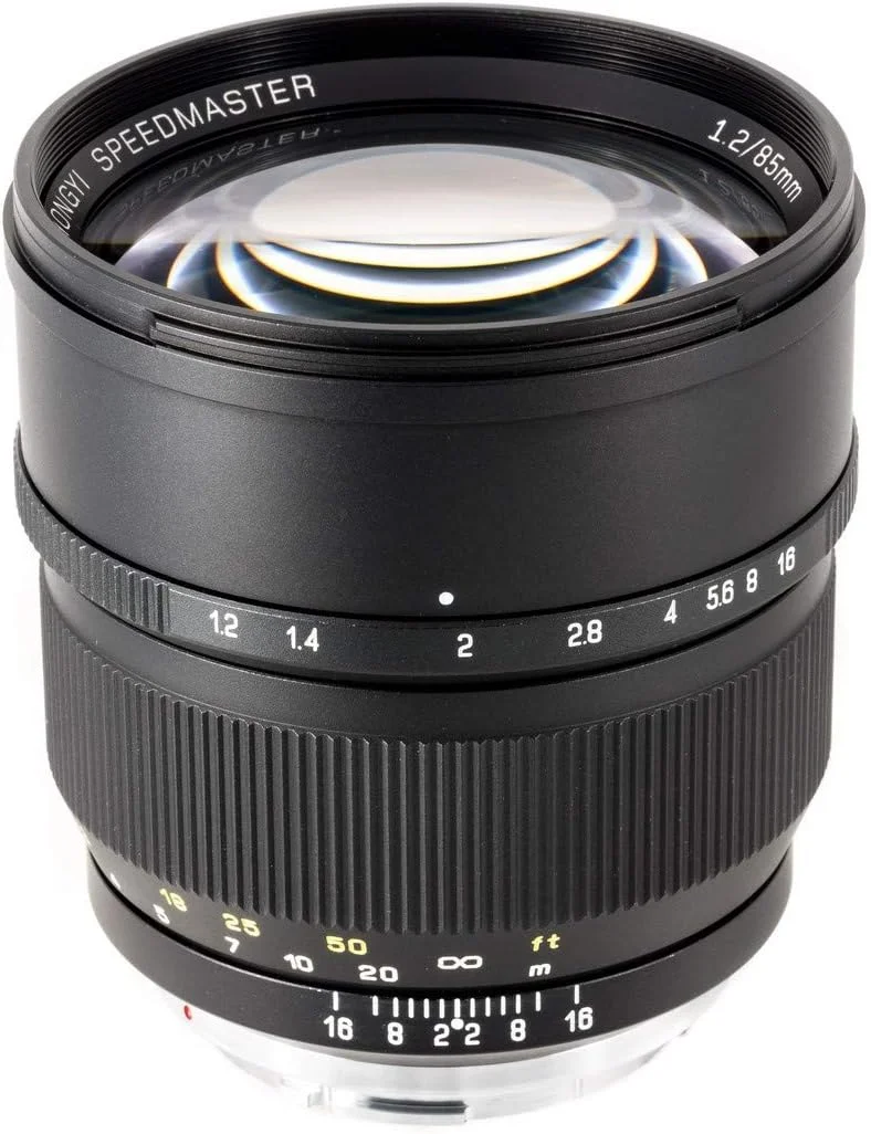 لنز پرایم دوربین فول فریم Zhongyi Mitakon 85mm f/1.2 Fuji G مشکی