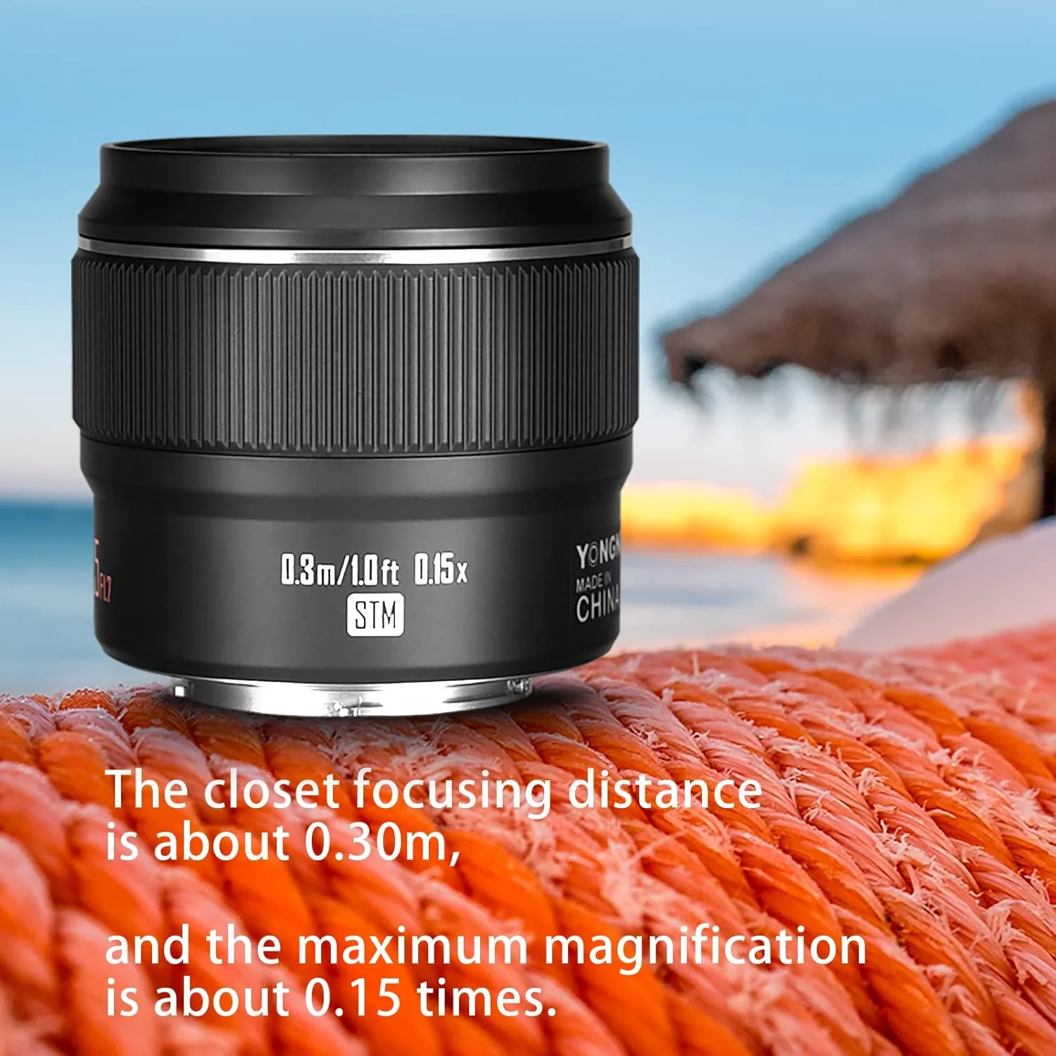 لنز پرایم ثابت یونگنو YN42.5MM F1.7M II با فوکوس خودکار متوسط، برای دوربین‌های میکرو چهار سوم، سازگار با المپوس پاناسونیک - مشکی