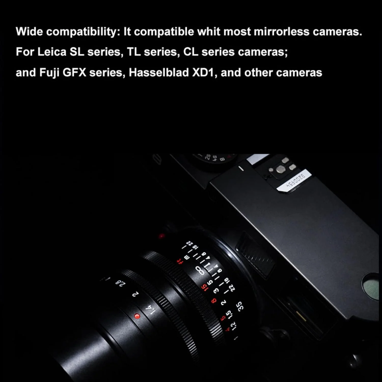 لنز، Lingo Long Luccina Long F1.4 حداکثر دیافراگم 64 درجه پرسپکتیو برای دوربین های نصب Moom برای تعمیرکاران لنز