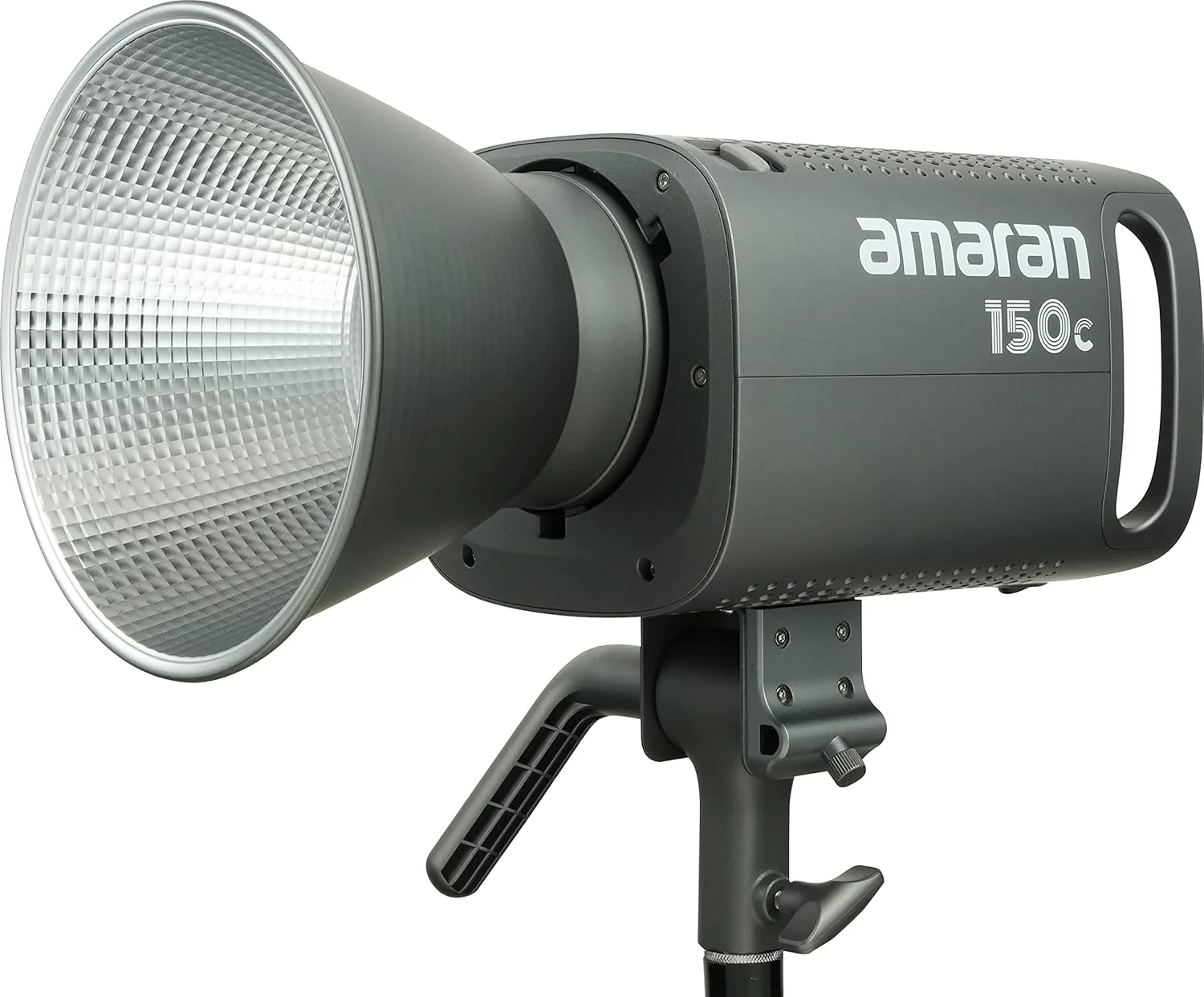 نور ویدئویی COB رنگی Aputure Amaran 150c، RGBWW 150 وات، 2500K تا 7500K CCT با تنظیم G/M، 15610 لوکس @ 1 متر با Hyper Reflector، کنترل APP