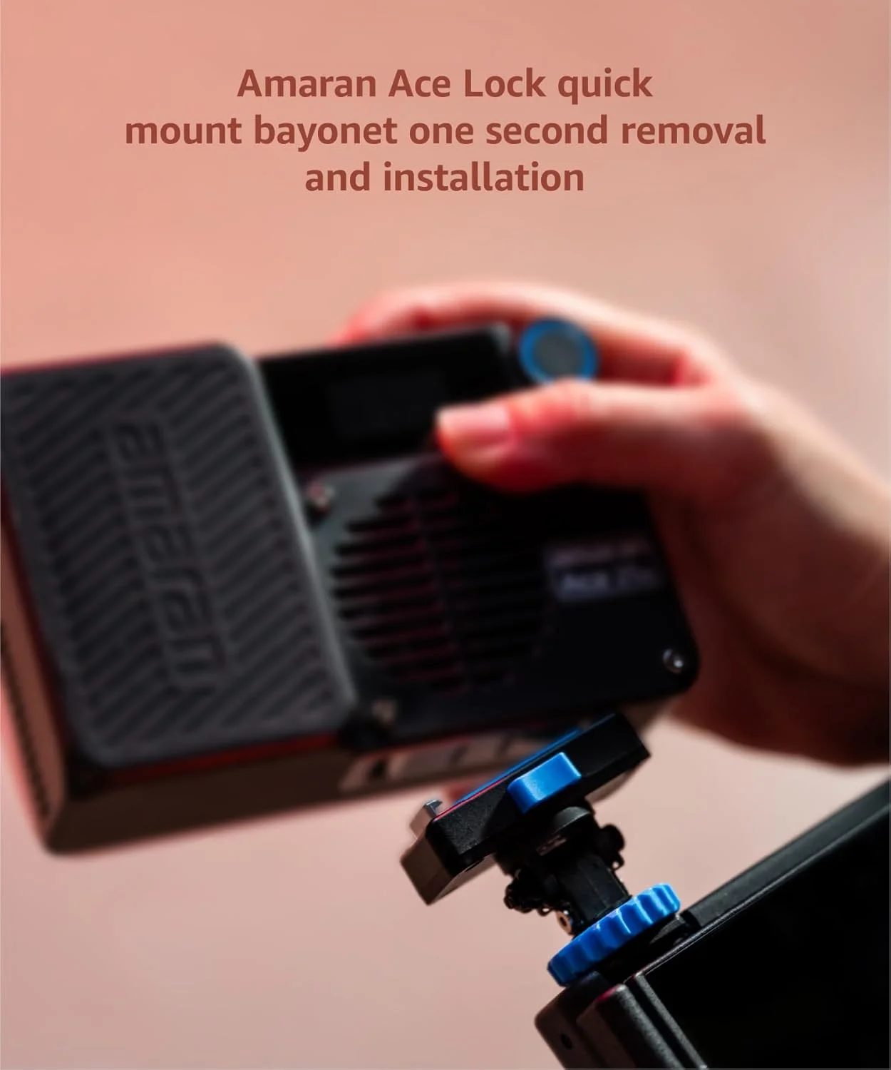 نور LED رنگی Aputure Amaran Ace 25c RGBWW - کیت ها، نور ویدیویی 32 واتی روی دوربین، 2300K-10000K، 5908 لوکس @ 0.5 متر، شارژ سریع USB-C، نصب مغناطیسی، کنترل بی سیم با برنامه Amaran - سفید