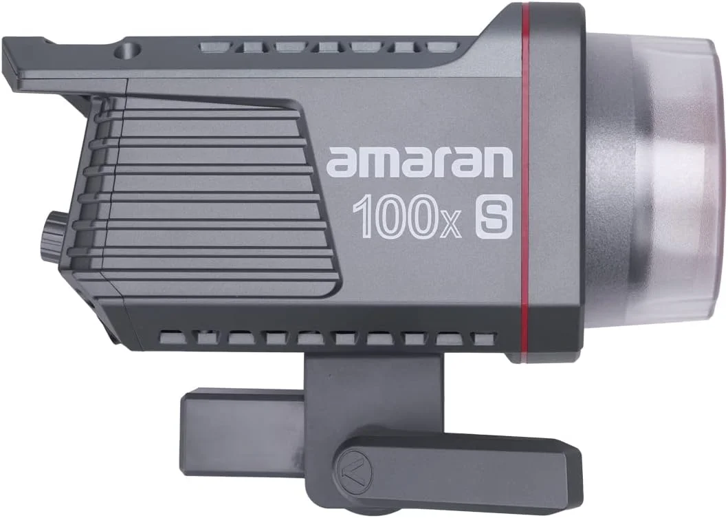 نور ویدئویی LED بای کالر Aputure amaran 100x S با مانت بوئنز، خروجی 100 وات 2700-6500k 30,500lux@1m، کنترل برنامه بلوتوث، 9 جلوه نوری داخلی، منبع تغذیه DC/AC و فن فوق العاده بی صدا