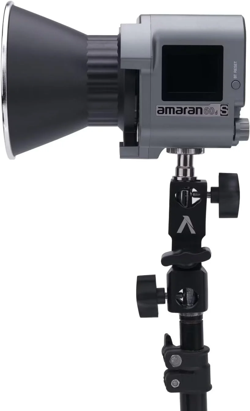 نور ویدئویی LED روز Amaran 60d S آپوچر، 65 وات 5600k با قابلیت کنترل از طریق اپلیکیشن و 8 جلوه نوری داخلی، منبع تغذیه DC/AC، نسخه ارتقا یافته Amaran 60D