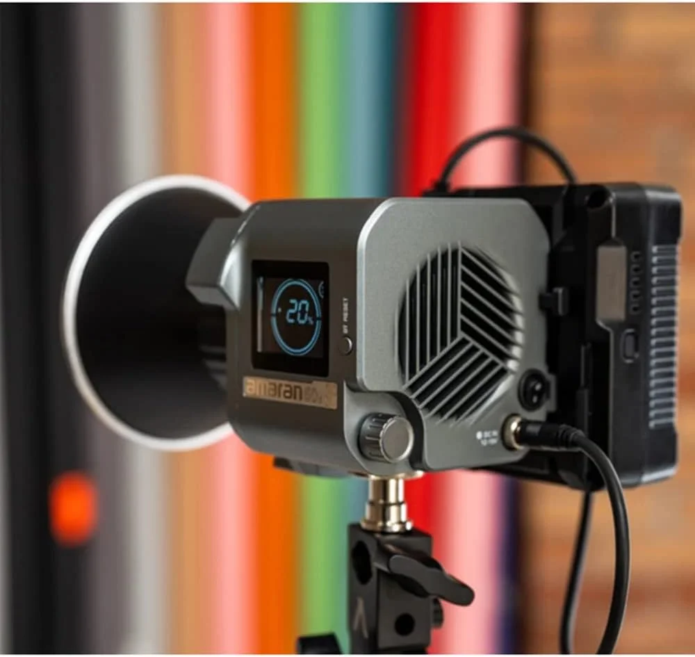 نور ویدئویی ال ای دی روز Amaran 60D S از Aputure، نور 65 واتی 5600k با کنترل اپلیکیشن بلوتوث و 8 جلوه نورپردازی داخلی، منبع تغذیه DC/AC