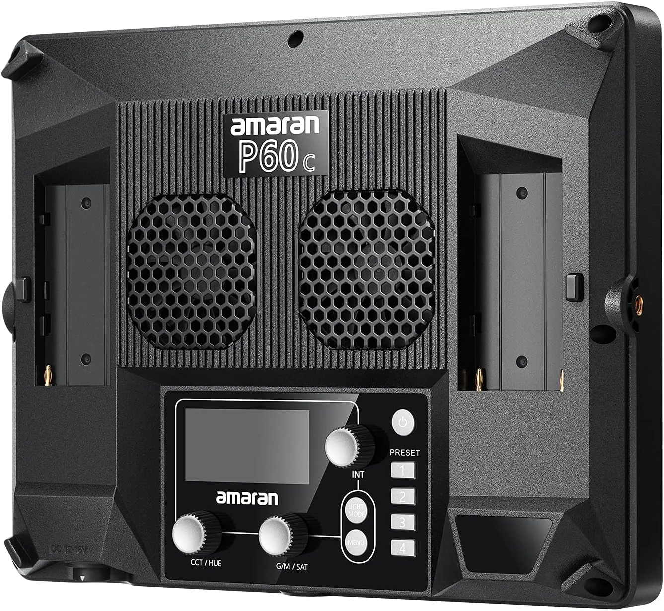 کیت نور ویدئویی پنل ال ای دی RGBWW سه تایی Aputure Amaran P60C، توان 60 وات، دو رنگ 2500K-7500K، CRI95+/TLCI 96+، 5900 لوکس در 1 متر با سافت باکس تاشو، کنترل از طریق اپلیکیشن