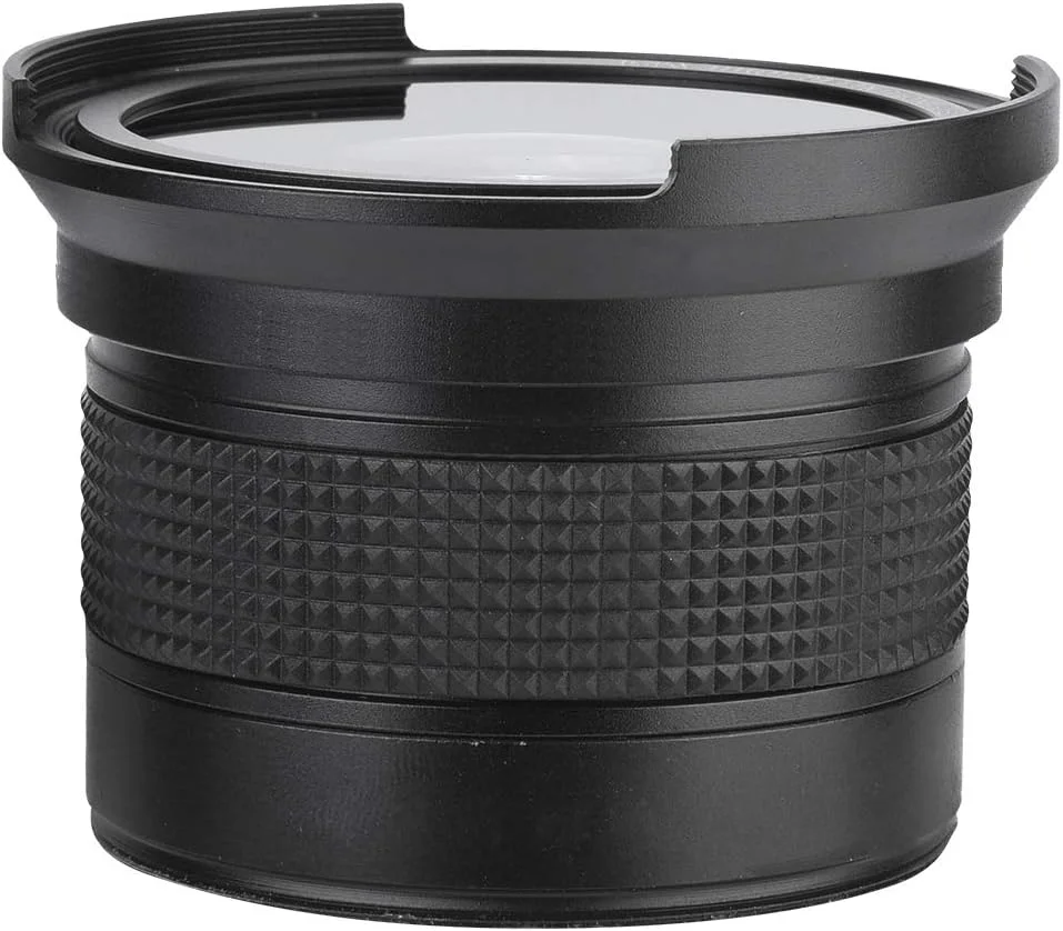 لنز چشم‌ماهی سوپر واید انگل 58 میلی‌متری 0.35X با کیف حمل برای اکثر دوربین‌های SLR DSLR