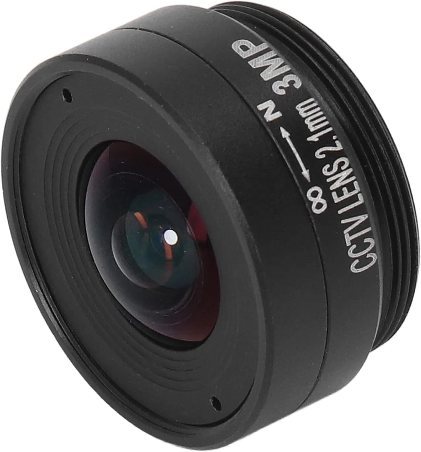 لنز دوربین مداربسته 2.1 میلی‌متری 3 مگاپیکسلی CS Mount با زاویه دید گسترده، آلیاژ آلومینیوم برای دوربین‌های امنیتی خانگی