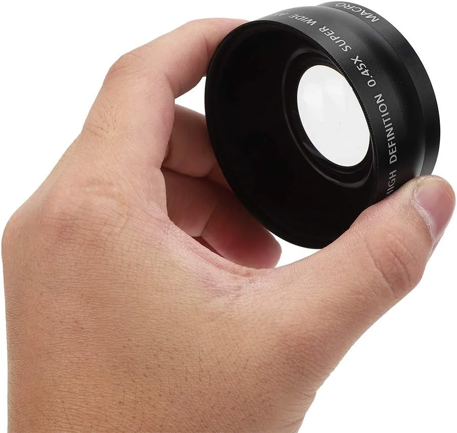 لنز ماکرو زاویه باز 0.45X با قطر 55 میلی‌متر، لنز زاویه باز جهانی 55 میلی‌متری، مناسب برای تمامی لنزهای دوربین با قطر 55 میلی‌متر