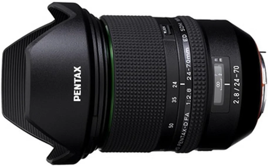 لنز زوم استاندارد با کارایی بالا HD PENTAX-D FA 24-70mmF2.8ED SDM WR زاویه فوق عریض 24 میلی‌متری، ساختار مقاوم در برابر شرایط جوی، قدرت تصویربرداری استثنایی، شیشه ED، لنز Aspherical، جدیدترین پوشش لنز