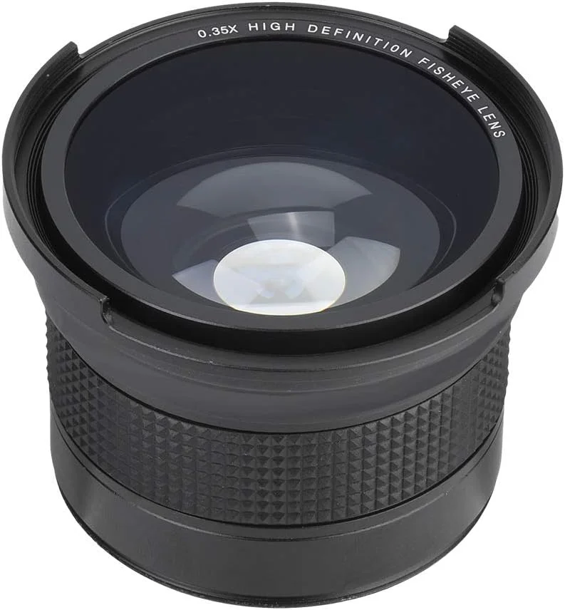 لنز چشمماهی سوپر واید انگل 58 میلیمتری 0.35X با کیف حمل برای اکثر دوربینهای SLR DSLR لنز چشمماهی سوپر واید انگل 58 میلیمتری 0.35X با کیف حمل برای اکثر دوربینهای SLR DSLR