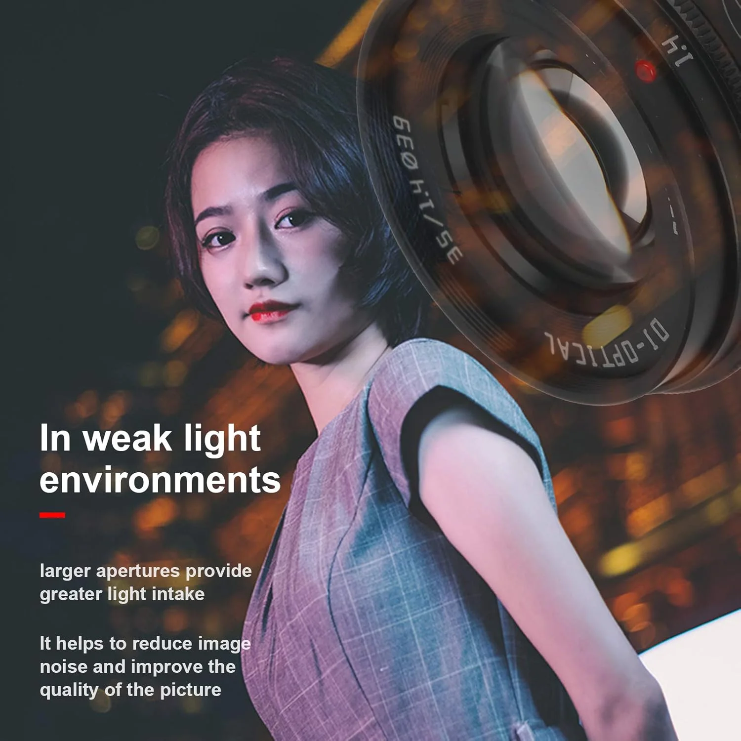 لنز پرتره 35 میلیمتری F1.4، لنز دوربین با دیافراگم بزرگ APSC - زاویه دید باز 45 درجه - برای Canon M3/M5/M6/M6 II/M10 با مانت EOSM لنز پرتره 35 میلیمتری F1.4، لنز دوربین با دیافراگم بزرگ APSC - زاویه دید باز 45 درجه - برای Canon M3/M5/M6/M6 II/M10 با مانت EOSM