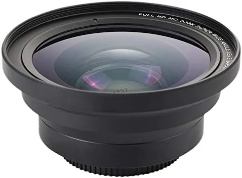 لنز زاویه باز 37 میلی‌متری ماکرو + 72 میلی‌متری با کیفیت Full HD 0.39X برای دوربین فیلمبرداری 4K