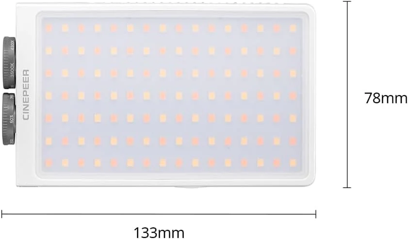 نور ویدئویی ال ای دی 25 واتی ZHIYUN Cinepeer CM25، نور قابل حمل 25 واتی دوربین، با قابلیت تنظیم نور 2700-6200K، پنل ال ای دی 232 گرمی مناسب نورپردازی عکاسی DSLR با باتری های قابل شارژ داخلی 2 عدد 2000 میلی آمپری نور ویدئویی ال ای دی 25 واتی ZHIYUN Cinepeer CM25، نور قابل حمل 25 واتی دوربین، با قابلیت تنظیم نور 2700-6200K، پنل ال ای دی 232 گرمی مناسب نورپردازی عکاسی DSLR با باتری های قابل شارژ داخلی 2 عدد 2000 میلی آمپری