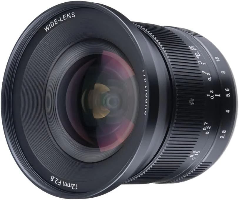 لنز واید انگل 7artisans 12mm F2.8 II، سازگار با دوربین های APS-C نیکون با مانت Z مدل های Z50 ZFC Z30 و Z5 Z6 Z7 Z6II Z9 در حالت APS-C
