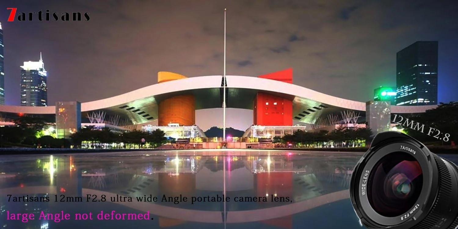 لنز ثابت 12 میلیمتری F2.8 با زاویه دید عریض APS-C 7artisans با فوکوس دستی برای دوربینهای فوجی X مانت مانند X-A1 X-A10 X-A2 X-A3 X-AT X-M1 XM2 X-T1 X-T10 X-T2 X-T20 X-Pro1 X-Pro2 X-E1 X-E2 X-E2s لنز ثابت 12 میلیمتری F2.8 با زاویه دید عریض APS-C 7artisans با فوکوس دستی برای دوربینهای فوجی X مانت مانند X-A1 X-A10 X-A2 X-A3 X-AT X-M1 XM2 X-T1 X-T10 X-T2 X-T20 X-Pro1 X-Pro2 X-E1 X-E2 X-E2s