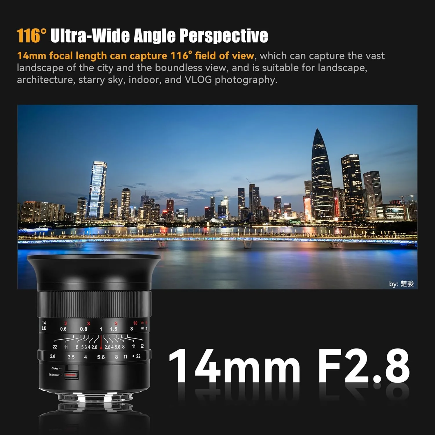 لنز الترا واید 14 میلیمتری فول فریم 7artisans MF14 mm F2.8 با زاویه دید باز 116 درجه و فاصله کانونی ثابت، سازگار با دوربینهای بدون آینه Sony E-Mount FX3, FX30, A1, A9, A7m, A7r, A7s و A7c لنز الترا واید 14 میلیمتری فول فریم 7artisans MF14 mm F2.8 با زاویه دید باز 116 درجه و فاصله کانونی ثابت، سازگار با دوربینهای بدون آینه Sony E-Mount FX3, FX30, A1, A9, A7m, A7r, A7s و A7c